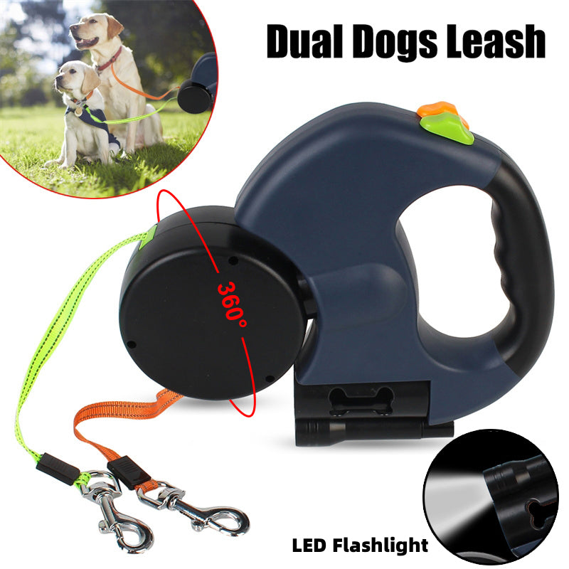 Petbela™ Retractable Dual Dog Leash